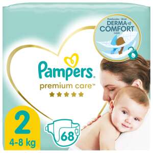 Pampers Premium Care Diapers Size 2 for babies 4-8kg, 68 count - Pampers Diaper