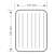 Intex Dura-Beam Standard Single-High inflatable mattress, dimensions