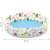 Intex Just So Fruity inflatable pool for kids, 122cm diameter, fruit design, dimensions shown