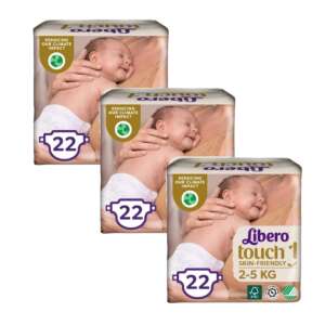 Libero Touch 1 havi Pelenkacsomag 2-5kg Newborn (66db) 35222345 Pelenkázás