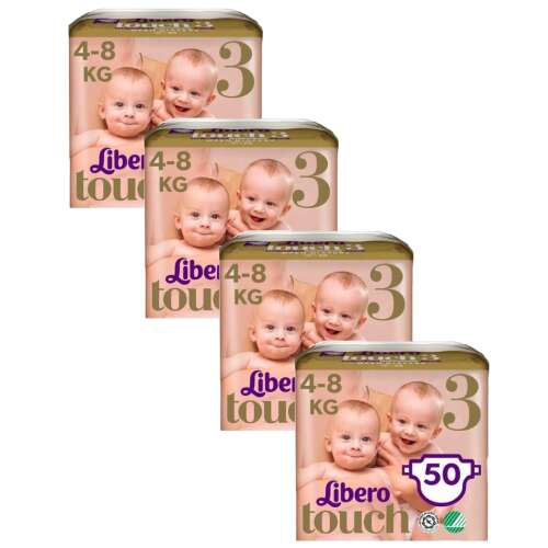 Libero Touch 3 nohavice 4-8kg Newborn 3 (200ks) 35222044