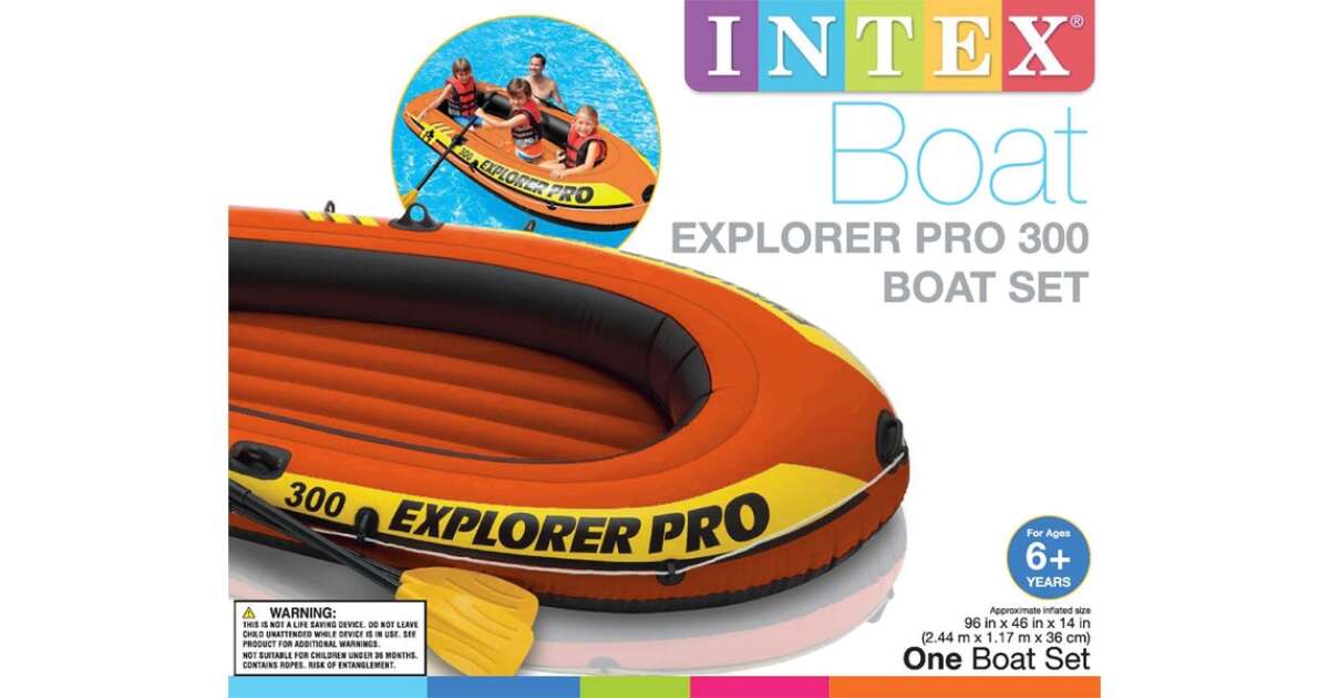 Intex Explorer Pro 300 inflatable rubber boat 244x177x36cm (58358NP