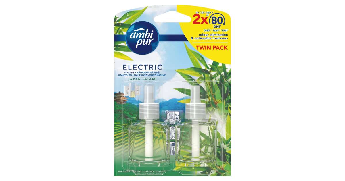 Ambi Pur Electric Air Freshener Anti-Tobacco - Nachfüller für Auto-Lufterfrischer  Anti-Tabak