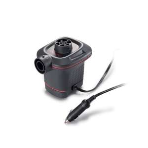Електрическа помпа Intex Quick-Fill 12V, черна и червена, с автомобилно зарядно - Intex