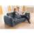 Couple sitting on Intex Inflatable Sofa Bed - Grey