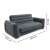 Intex 2-in-1 inflatable sofa bed, gray, dimensions, 203x224cm