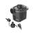 Intex Quick-Fill electric air pump, black and green, battery powered, with 3 nozzle attachments