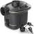 Intex Quick-Fill electric air pump, black and green, battery powered, with 3 nozzle attachments