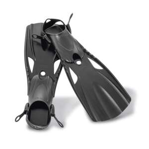 Aripioare Intex Sport, marimea 38-40, negre, curele reglabile, design deschis - Scufundări