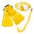 Intex Master Class Diving Set, yellow diving mask, snorkel and fins