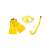 Intex Master Class Diving Set, yellow diving mask, snorkel and fins