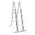 Intex 122cm Safety Pool Ladder, gray, 4 steps, for above ground pools