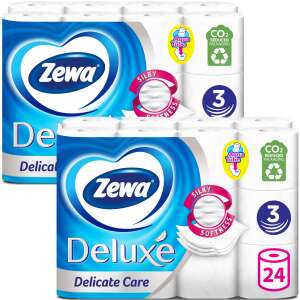 Zewa Deluxe Delicate Care 3 Ply Toilet Paper 48 rolls