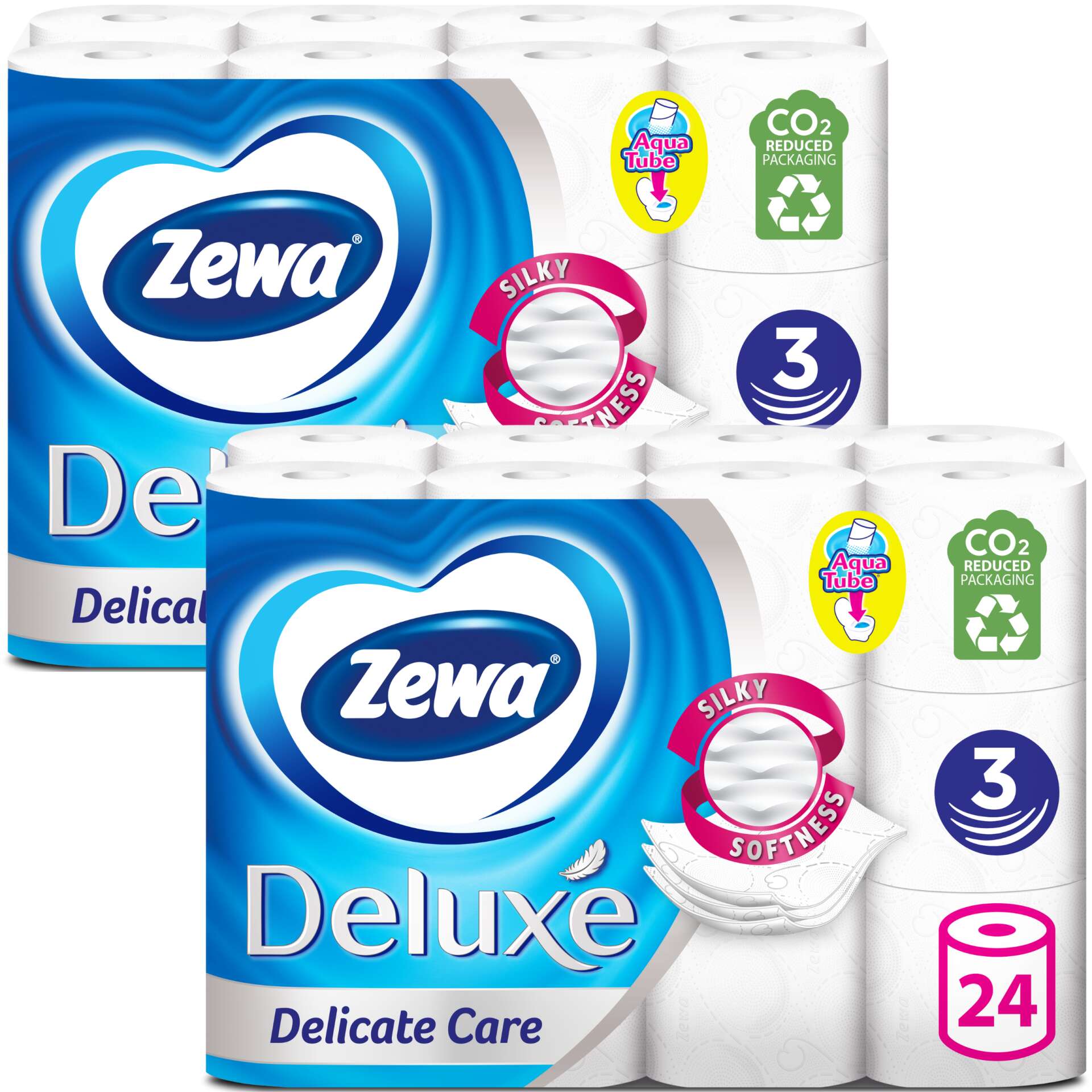 E-shop Zewa Deluxe Delicate Care toaletný papier 3 vrstvový, 48 roliek