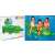 Intex inflatable crocodile ride-on pool toy, kids and adults having fun in the pool, packaging