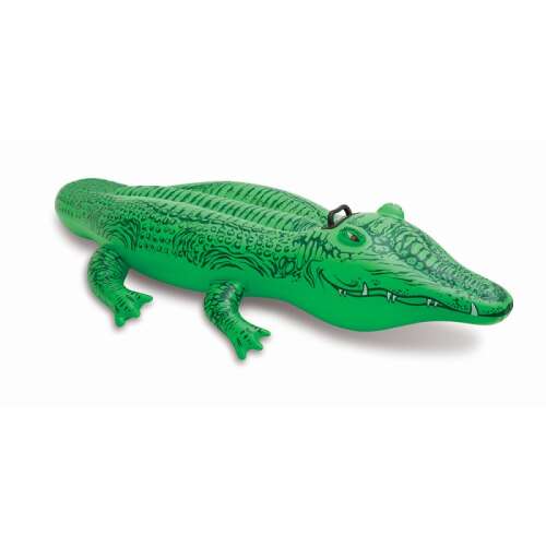 Intex inflatable crocodile ride-on pool toy, 86x168cm