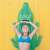 Intex inflatable crocodile ride-on pool toy, girl having fun in the pool