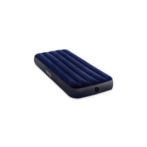 Intex Junior Twin Dura-Beam Classic Downy inflatable mattress, angled view