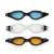 Intex Master Pro swimming goggles in three colors: amber, blue, and clear
