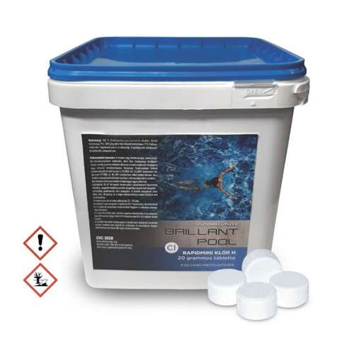 Brillant Pool 5kg Schnell lösliche Mini-Chlortabletten für Schwimmbäder