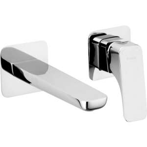 Deante Hiacynt BQH_054L Wandmontage-Waschbeckenarmatur, Chrom-Finish - Wasserhahn