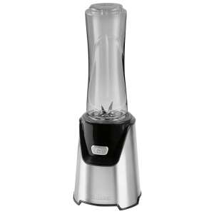 ProfiCook SM1153 Smoothie-Maker, Edelstahl und Schwarz, mit einer durchsichtigen Plastikflasche - Standmixer