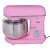 Bomann KM 6030 CB rosa Standmixer, 1100W, 5L Edelstahlschüssel