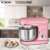Bomann KM 6030 CB pink stand mixer, 1100W, 5L stainless steel bowl, making pastry