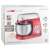 Clatronic KM 3709 1000W red stand mixer with stainless steel bowl and packaging