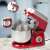 Clatronic KM 3709 1000W red stand mixer with stainless steel bowl and whisk attachment