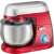 Clatronic KM 3709 1000W red stand mixer with stainless steel bowl