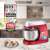 Clatronic KM 3709 1000W red stand mixer with stainless steel bowl and award winning design