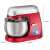 Clatronic KM 3709 1000W red stand mixer with stainless steel bowl and dimensions
