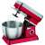 Clatronic KM 3630 P red stand mixer with whisk attachment, 1200W, 6.3L stainless steel bowl