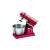 Clatronic KM 3630 P red stand mixer with whisk attachment, 1200W, 6.3L stainless steel bowl