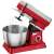 Clatronic KM 3630 P red stand mixer with whisk attachment, 1200W, 6.3L stainless steel bowl