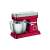 Clatronic KM 3630 P czerwony robot kuchenny, 1200W, 6,3L miska ze stali nierdzewnej