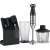 Gorenje HBC807QB Hand Blender Set, black, with chopper, whisk, and beaker