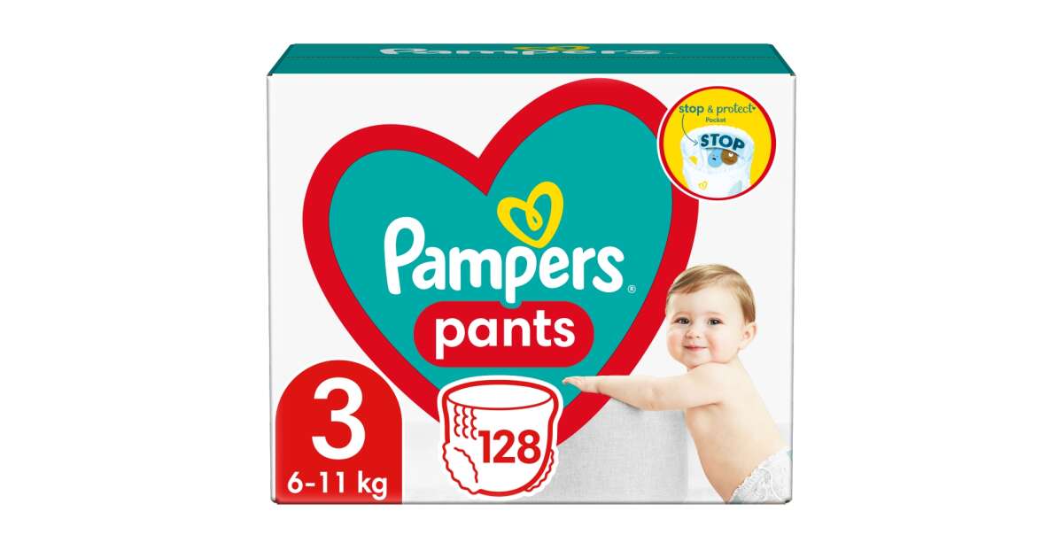 Pampers Pants Mega Box Diapers 6-11kg Midi (128pcs)