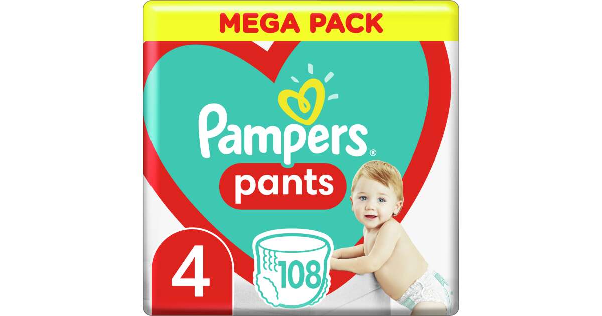 Pampers pants store 5 mega pack