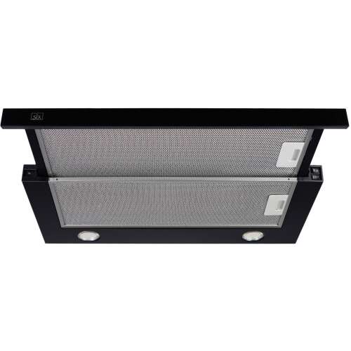 Okap teleskopowy SLX ST 60 B/2, czarny, 3-stopniowy, sterowanie mechaniczne