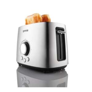 Toast Gorenje T1000E din oțel inoxidabil cu două felii de pâine - Prajitoare de paine și Blendere