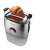 Gorenje T1000E stainless steel toaster with a croissant on the top rack
