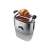Gorenje T1000E stainless steel toaster with a croissant on the top rack