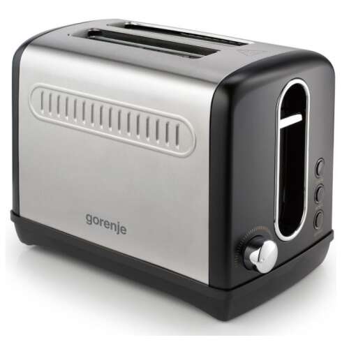 Gorenje T1100CLBK toastovač, čierny a nerezový, 2-priehradový