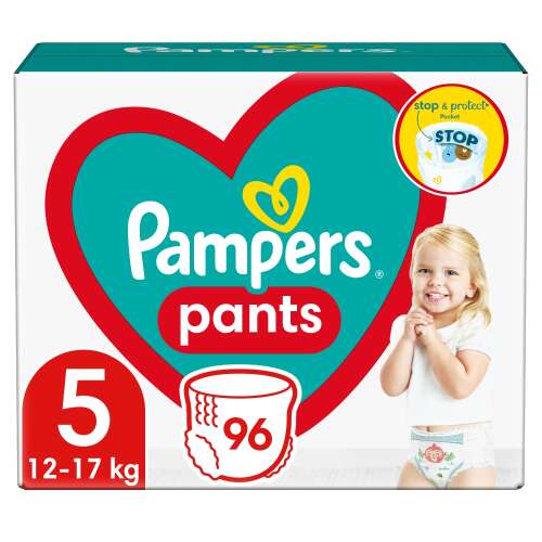 Pampers Pants пелени, размер 5, за бебета от 12-17 кг, 96 броя