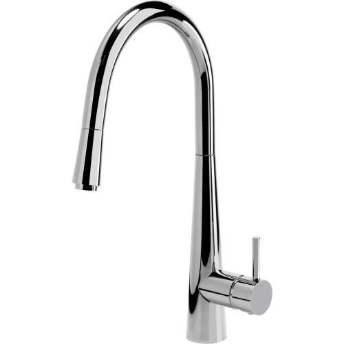 Deante BCA072M kitchen faucet, chrome finish, pull-out spout