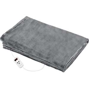 ProfiCare PC-WZD 3061 electric heated blanket, gray, soft, comfortable, warm, cozy - Electric Blanket Warmer