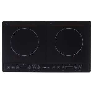 Clatronic DKI 3609 induction cooktop, black, 2 cooking zones, timer, LED display - Clatronic