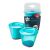Tommee Tippee Pop-Up bébiétel tároló edény tetővel, 2 darabos szett, zöld